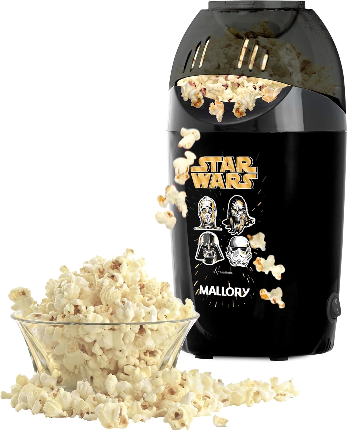 Pipoqueira Elétrica Mallory Star Wars- Pipoca saudável pronta em 3 minutos – 127V
