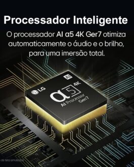 Smart TV 4K 70″ LG UHD 70UT8050 Processador α5 Ger7 AI Alexa/Chromecast integrado Otimizador de Jogos webOS 24 Controle Smart Magic