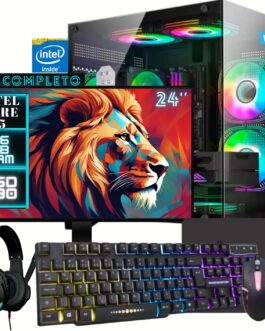 Computador Gamer Completo Intel Core i5 16GB SSD 480GB Kit Gamer com Headset Monitor 24 DreamComputers DCP-GAMER001