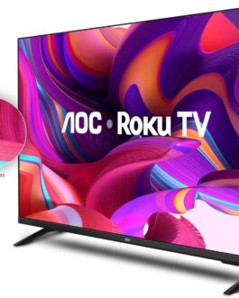 AOC 43S5135/78G – Smart TV LED 43″ Full HD, Design sem bordas, Wifi, Conversor Digital, USB, HDMI