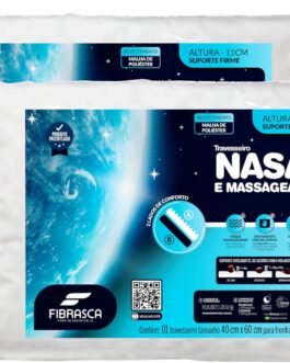 Kit 2 peças Travesseiro Nasa Up 3, para fronhas 50×70 cm, Fibrasca