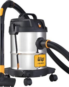 WAP Aspirador de Pó e Água Barril GTW INOX 12, Compacto, 12 Litros, com Filtro Lavável, 160mbar 1400W 127V