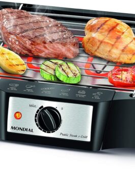 Churrasqueira Elétrica, Mondial, Preto, 1500W, 220V – CH-07