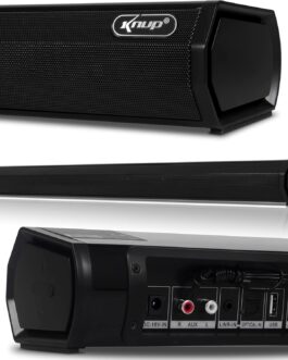 Home Theater Soundbar Barra de som Bluetooth Cinema Caixa de Som Potente Estéreo com 60w Rms Hdmi Arc Entrada Óptica Radio Fm