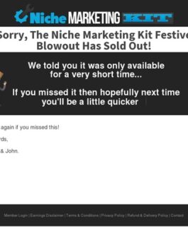 The Niche Marketing Kit – Massive Blowout! — Niche Marketing Kit