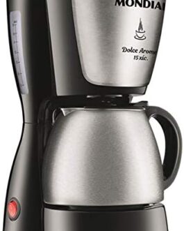 Cafeteira Elétrica Dolce Arome, Mondial, Preto/Inox, 550W, 110V – C-34 JI 15X