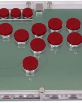 TruBoost B1-PC-R Ultra-Thin All Buttons Hitbox Style Arcade Joystick Fight Stick Game Controller For PC USB Hot-Swap Cherry MX