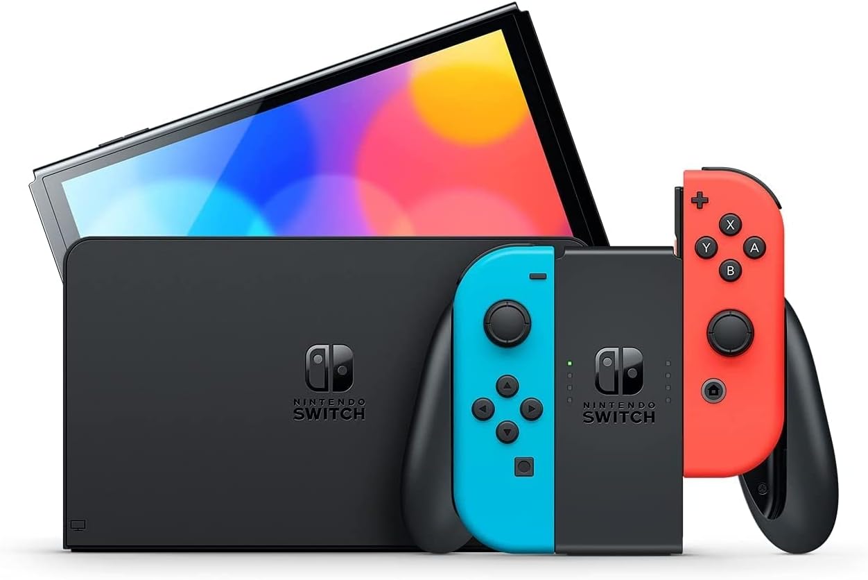 Console – Nintendo Switch OLED – Vermelho e Azul Neon