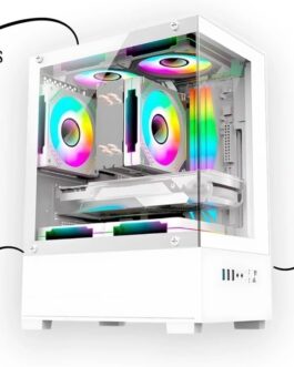 Computador CPU PC Gamer Completo Branco Intel Core i5 Memoria Ram 16GB SSD 240GB Monitor Kit Gamer Rosa