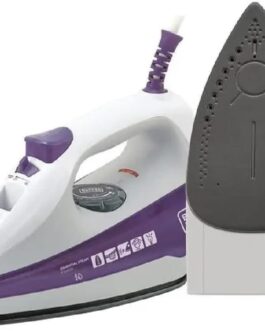 Black Decker Ferro de Passar Roupa, com Vaporizador, Base Antiaderente, Branco e Roxo, Modelo FX1000, 220V