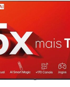 Smart TV 4K 75″ LG UHD 75UT8050 Processador α5 Ger7 AI Alexa/Chromecast integrado Otimizador de Jogos webOS 24 Controle Smart Magic