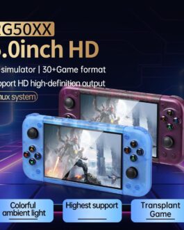 Actualia RG50XX Console portátil retrô para jogos 128G, tela HD de 12 cm Rockchip RK3128 Quad-Core Linux System Video Arcade Game Player para adultos