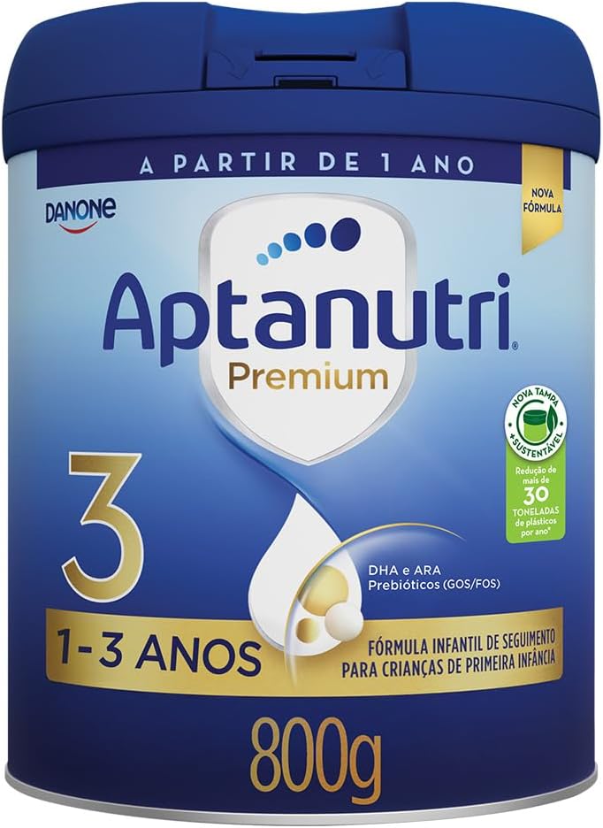 Danone Nutricia – Aptanutri Premium 3, 1-3 anos, Fórmula de Seguimento, 800g