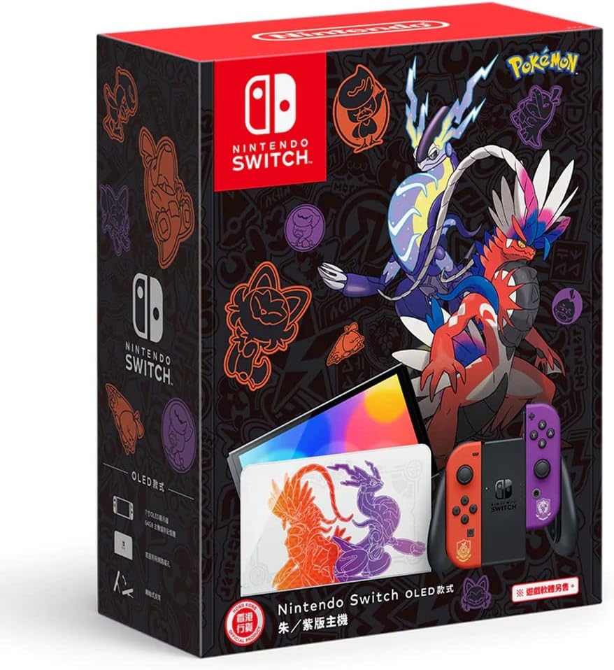 Console Nintendo Switch OLED Pokémon Scarlet & Violet Edition [ Edição Especial ]