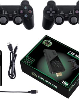 Vídeo Game Retrô 4K 64G com 10.000 Jogos, HD Display, Vídeo Game Stick para PS1/GBA/FC/MD, Clássico Retro Video Game Retrô Lite para Monitor de Projetor de TV