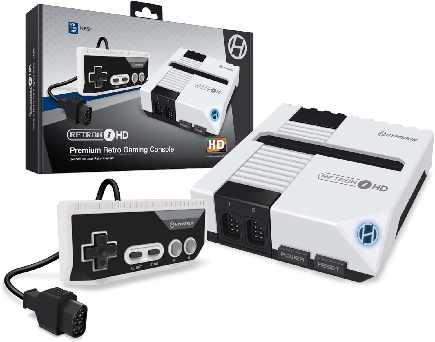Hyperkin RetroN 1 HD Gaming Console for NES (White) – Nintendo Wii;GameCube;