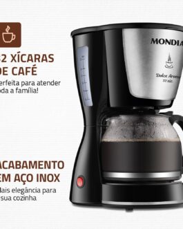 Cafeteira Elétrica Dolce Arome, Mondial, Preto, 800W, 110V – C-32 32X
