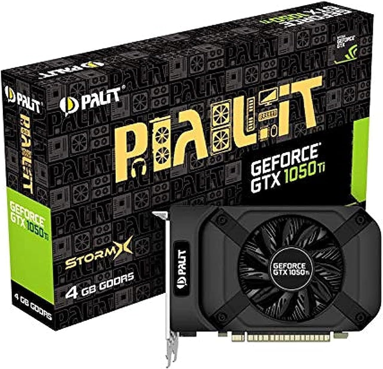 Placa de Vídeo Palit – GeForce GTX 1050 Ti StormX, 4GB GDDR5