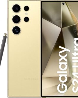 Smartphone Samsung Galaxy S24 Ultra, Galaxy AI, Selfie de 12MP, Tela de 6.8″ 1-120Hz, 512GB, 12GB RAM – Titânio Creme