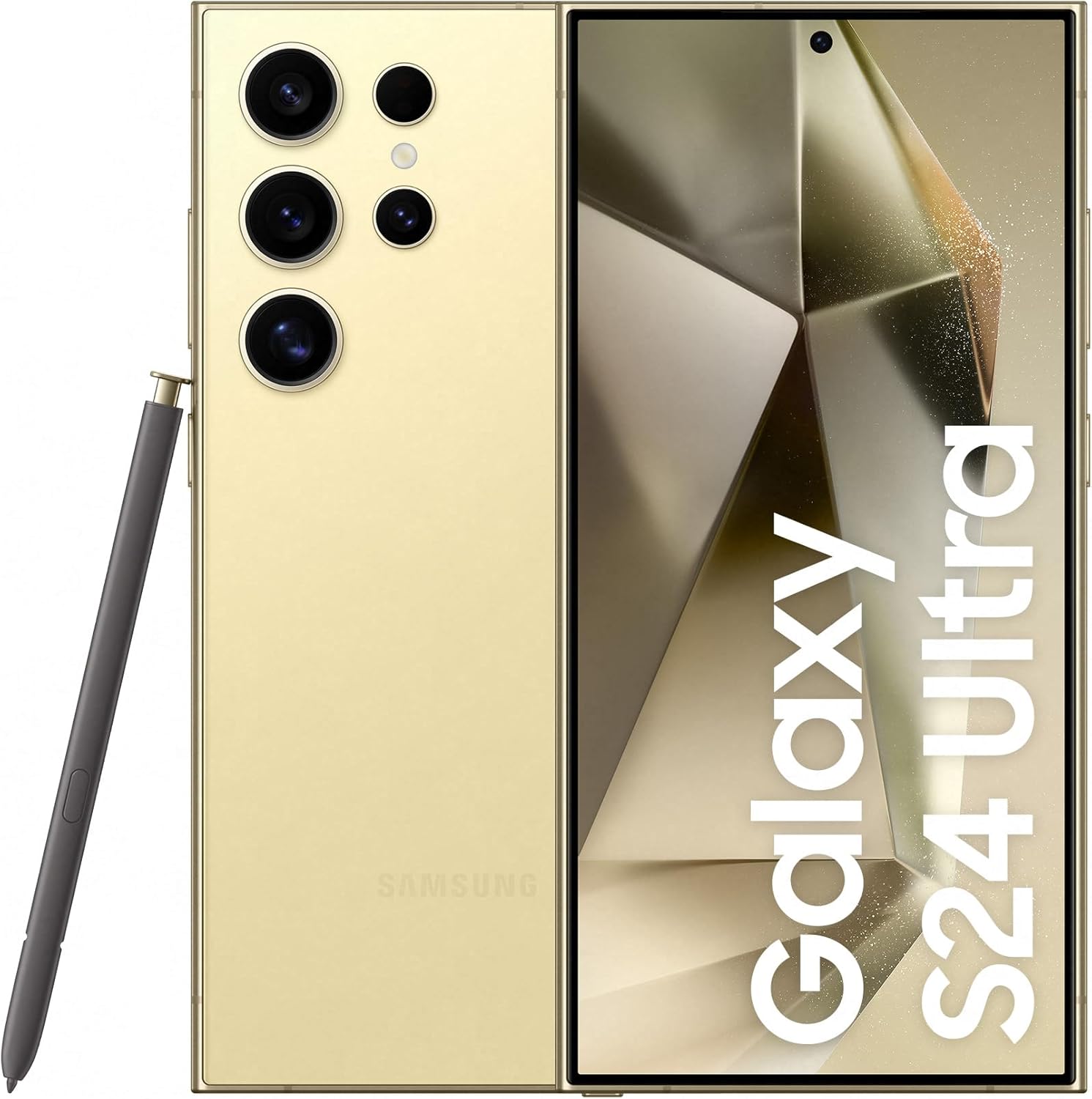 Smartphone Samsung Galaxy S24 Ultra, Galaxy AI, Selfie de 12MP, Tela de 6.8″ 1-120Hz, 512GB, 12GB RAM – Titânio Creme