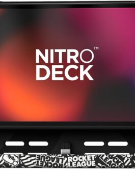 CRKD Nitro Deck – Professional Handheld Controller Deck with Zero Stick Drift for Nintendo Switch and Switch OLED (Rocket League Silver Edition)
