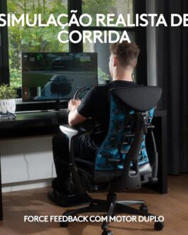 Volante e Pedais Logitech G29 Driving Force com Force Feedback para PS5, PS4, PS3 e PC