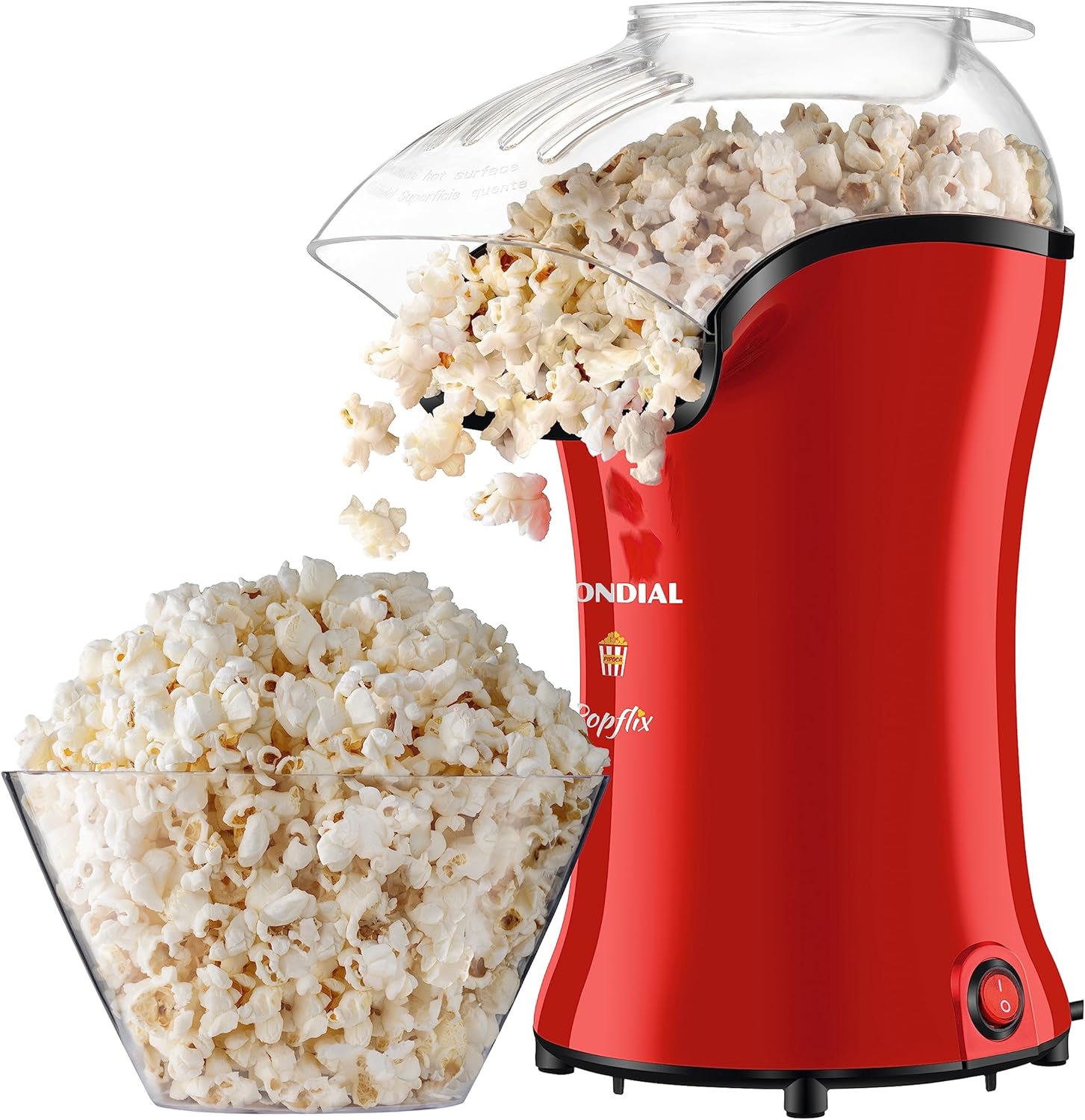 Pipoqueira Popflix, Mondial, Vermelho, 1200W, 110V – PP-03