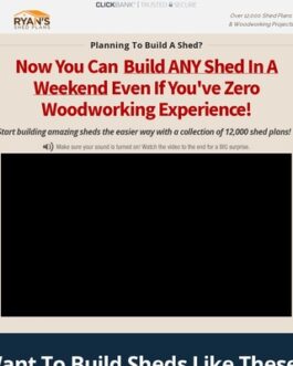 Ryan Shed Plans 12,000 Shed Plans and Designs For Easy Shed Building! – RyanShedPlans