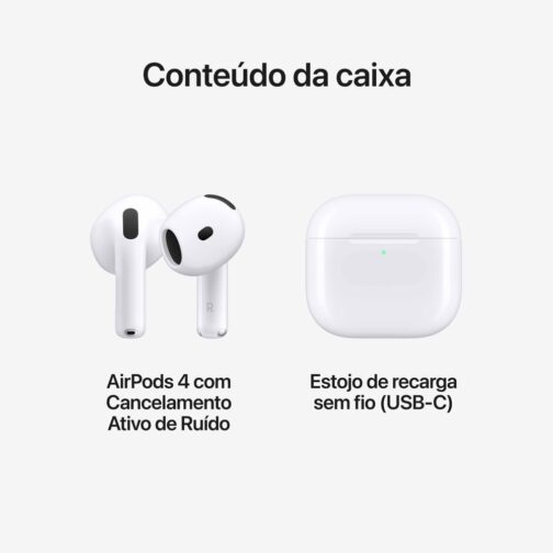 AirPods 4 com Cancelamento Ativo de Ruído - Imagem 6