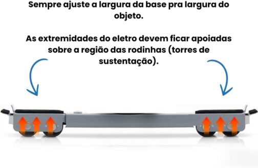 Suporte com Rodinhas e Base Móvel Ajustável para Eletrodomésticos Pesados Fogão, Geladeira, Máquina de Lavar, Secadoras até 200kg, com Trava, Resistente e Reforçado, 24 Rodinhas - Imagem 7