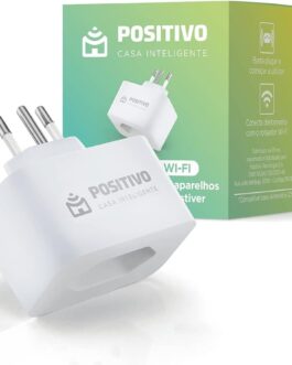 Smart Plug Wi-Fi 10A/1000W, Positivo Casa Inteligente, Ligue ou Desligue seus Eletrodomésticos Através do Celular, Compatível com Alexa