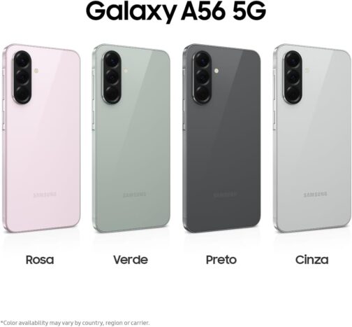 Smartphone Samsung Galaxy A56 5G 256GB, 8GB RAM, Câmera 50MP, IP67, Super AMOLED 6.7", Recursos AI, Cinza - Imagem 10