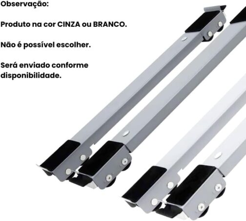 Suporte com Rodinhas e Base Móvel Ajustável para Eletrodomésticos Pesados Fogão, Geladeira, Máquina de Lavar, Secadoras até 200kg, com Trava, Resistente e Reforçado, 24 Rodinhas - Imagem 8