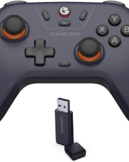 GameSir Nova Lite Controller for PC, Steam, Switch, iOS and Android devices, Wireless Gaming Gamepad with Hall Effect Joysticks, Turbo Function （dark purple)