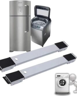 Suporte móvel com rodinhas, ideal para geladeiras, máquinas de lavar, móveis e eletrodomésticos domésticos, com Regulagem de Altura e Freios Premium
