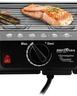 Churrasqueira, Gourmet Bcg1 N, 1200w, Preto, 110v, Britânia