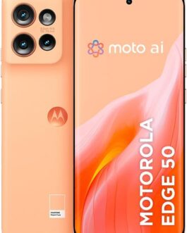 Smartphone Motorola Edge 50 5G – 256GB 24GB (12GB RAM+12GB Ram Boost) 50MP Sony Camera Moto AI Ultrarresistencia militar – Peach Fuzz