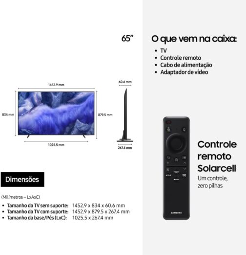 Samsung Vision AI TV 65" QLED 4K QEF1 025 - Imagem 9