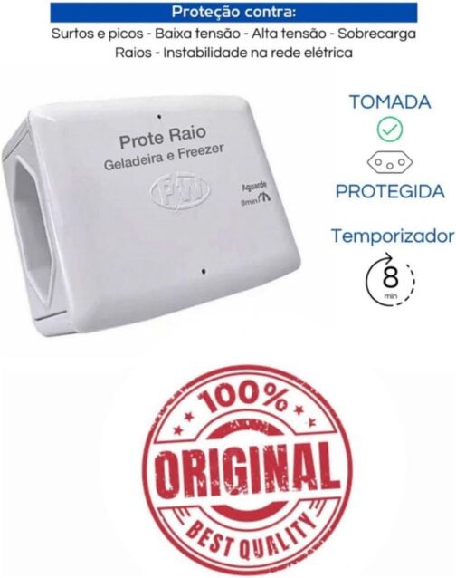 Protetor Contra Queda de Energia PW Para Freezer Ou Geladeira, Branco - Imagem 3