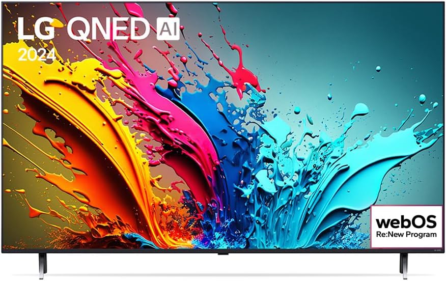 Smart TV 4K 50″ LG QNED 50QNED85T Processador α8 AI Painel 120Hz Local Dimming Design Super Slim FreeSync webOS 24