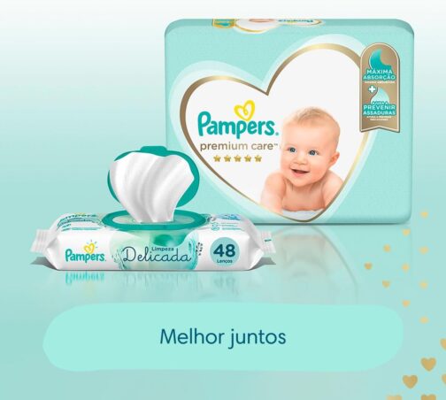 Fralda Pampers Premium Care G - 136 fraldas - Imagem 9