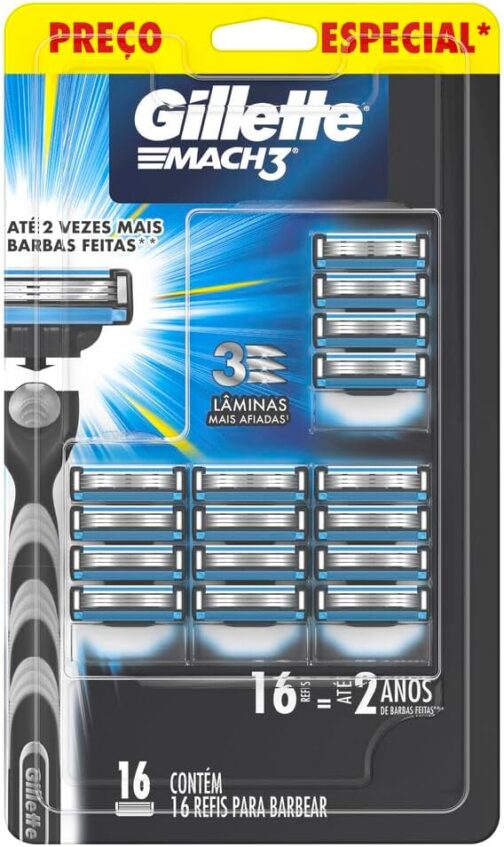 Gillette Mach3 - Refil Para Barbear, 16 Unidades - Imagem 7
