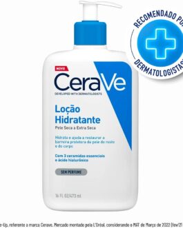 CeraVe, Loção Hidratante Corporal, com textura Fluida e Ácido Hialurônico