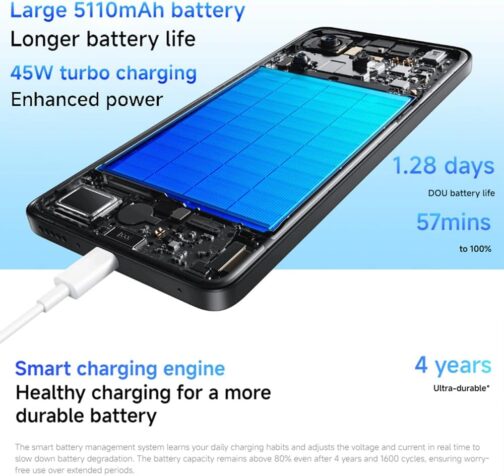 Smartphone Xiaomi Redmi Note 14 Pro+ Plus 5G Azul Frost Blue 8GB RAM 256GB ROM NFC Modelo 24115RA8EG - Imagem 3