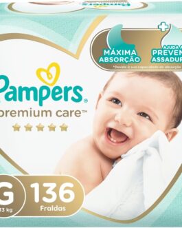 Fralda Pampers Premium Care G – 136 fraldas