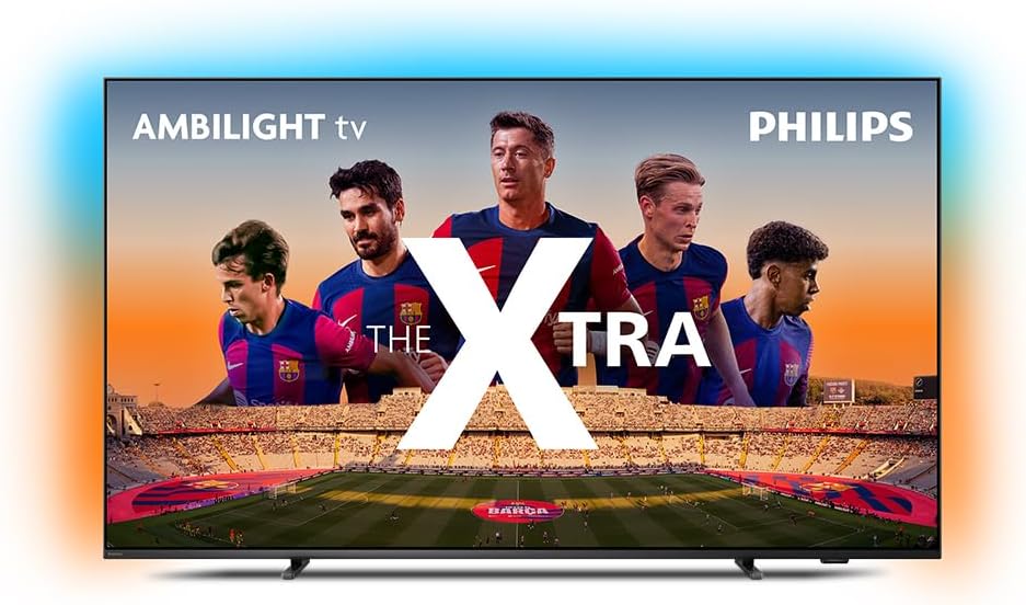 PHILIPS, Smart TV, The Xtra QD-Mini LED 65″ 4K 120 Hz, 65PML9118/78, Ambilight, Google TV, P5, DTS Play-Fi, Freesync, Dolby Vision e Atmos, 40 WRMS