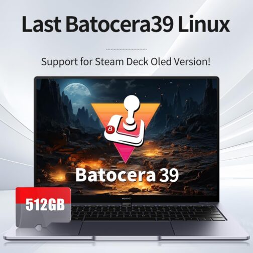 512G Game Card Retro Gaming Console with built in 51,415 Games, Emulator Console 62 Emulators Preloaded Game Console Gaming System Compatible with SteamDeck/Win600/Windows8.1/10/11 Retro Gamer Gift - Imagem 7