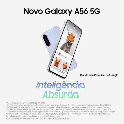 Smartphone Samsung Galaxy A56 5G 256GB, 8GB RAM, Câmera 50MP, IP67, Super AMOLED 6.7", Recursos AI, Cinza - Imagem 11