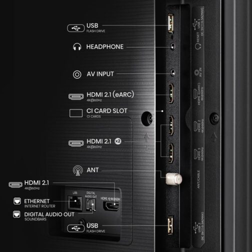 Hisense Smart TV UHD 4K Mini LED 55" Polegadas 55U6N Google TV, Processador com AI, HDR10+, Dolby Atmos, Sports Mode, Game Mode Plus e Compatível com Alexa - Imagem 5