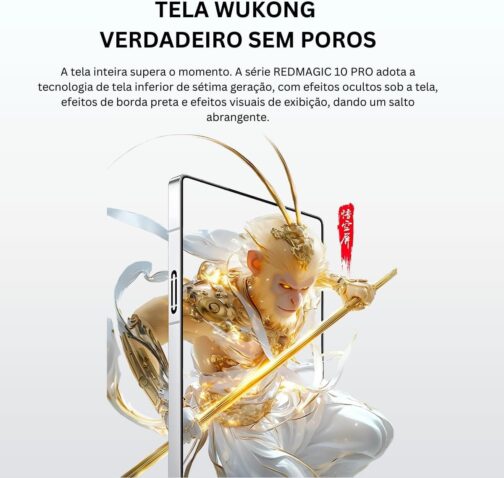 REDMAGIC 10 Pro 144Hz Gaming Phone, Smartphone Android 5G, 12GB RAM+256GB ROM, Snapdragon 8 Elite, 6.85" 1.5K AMOLED Tela Cheia, FHD+, Câmera 50MP, Dual-Sim, Preto - Imagem 4